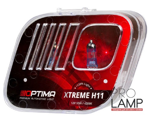 Галогеновые лампы Optima Xtreme H11 +130% — Optima Xtreme H11 3
